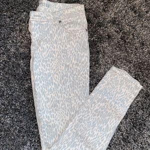 Mossimo Supply Co. (Target) Animal Print Skinny Jeans - Junior's Size 9